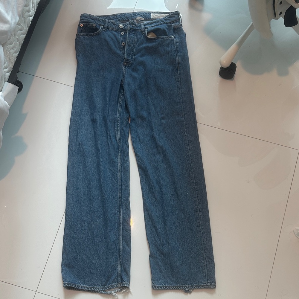 Rag & Bone Logan Low-Rise Wide Leg Jeans